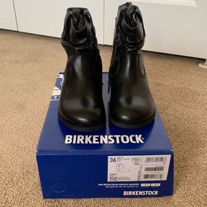 Birkenstock Sarnia Slouch Bootie Black NWT 36